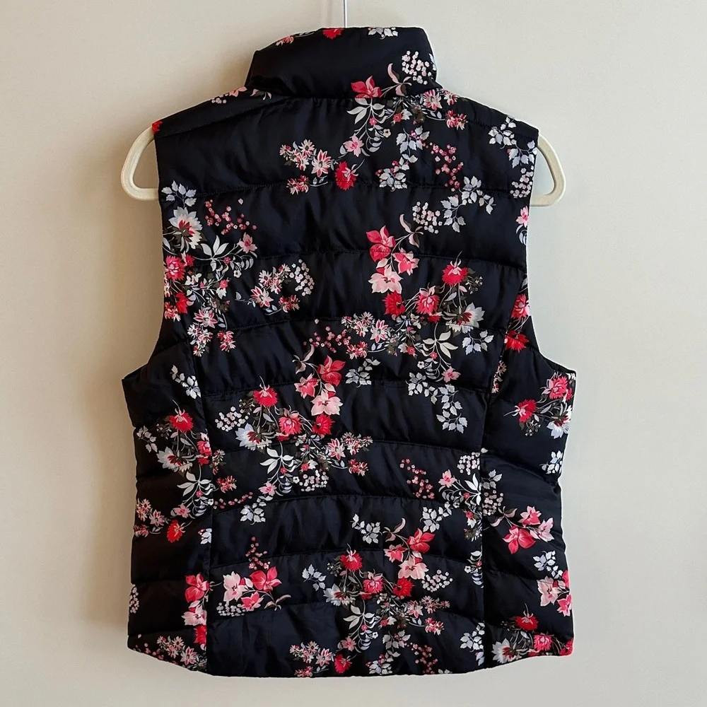 LOFT Floral Puffer Vest